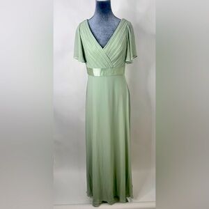NWT EverPretty Summer Green Lined Formal Dress Size Large slight high-low